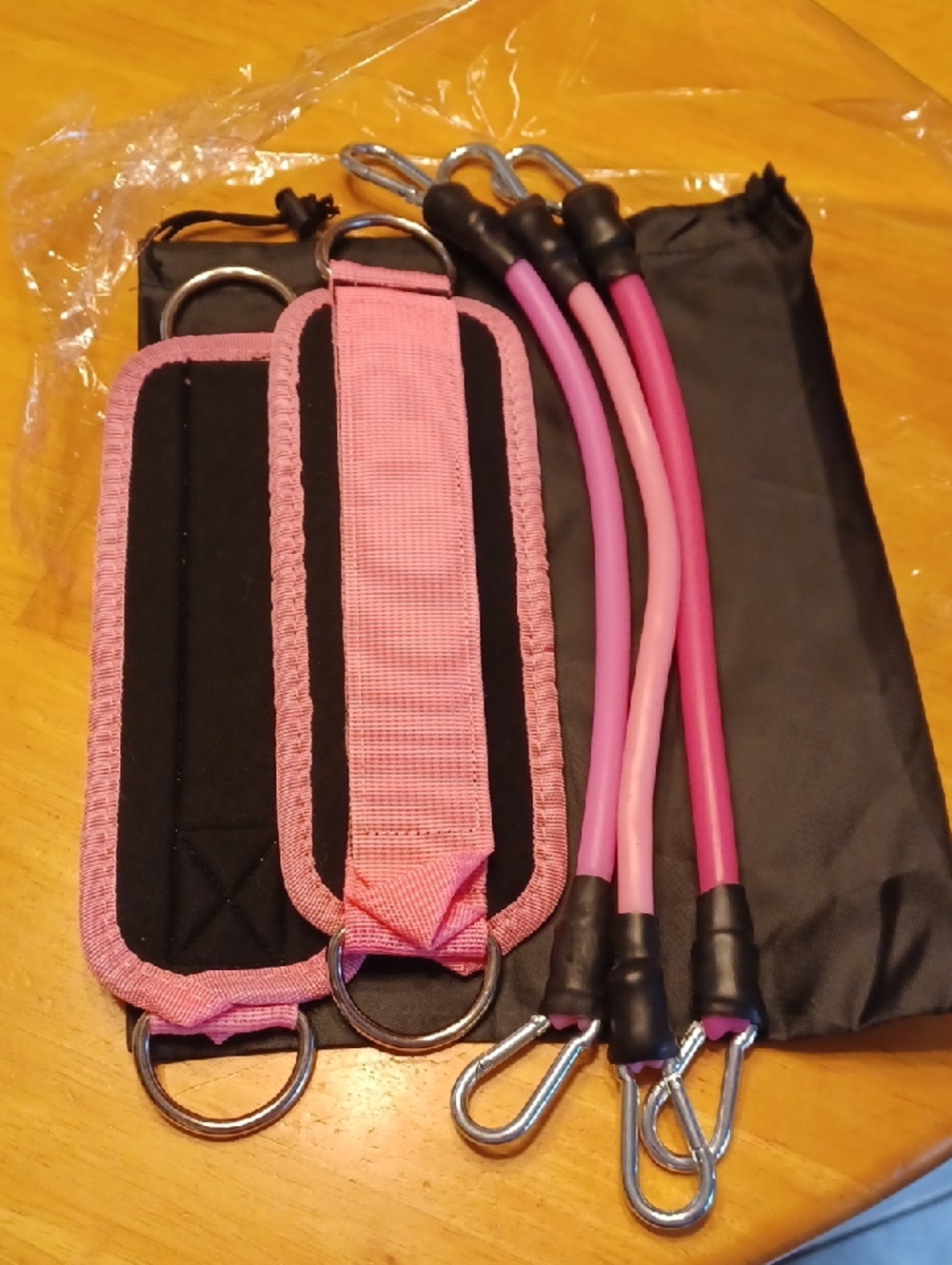 Pink Resistance Tube Bands with Ankle Straps New In Package - Picture 1 of 2